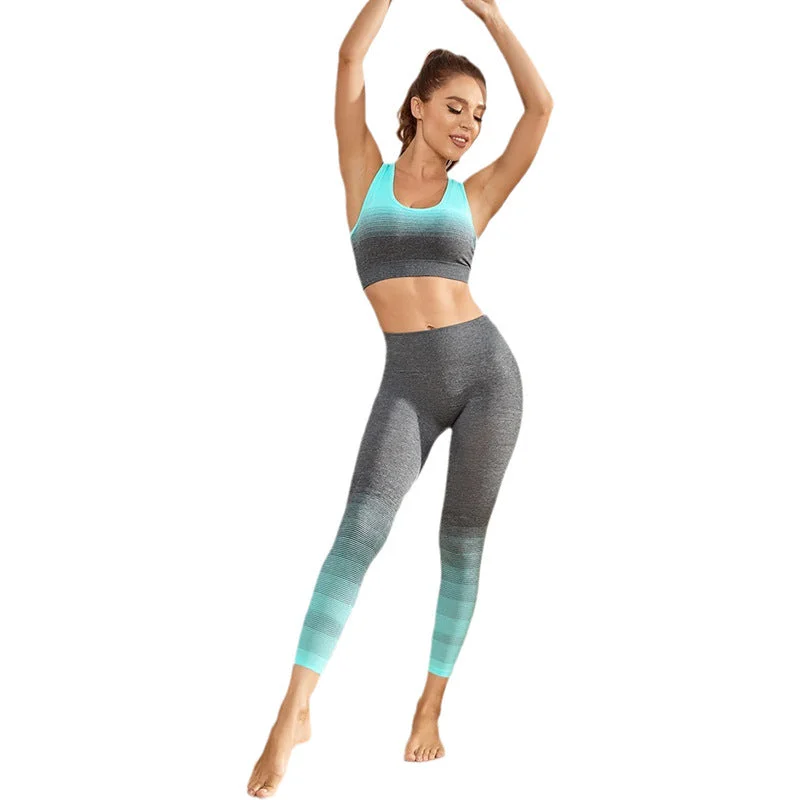Special Offer Women's Seamless Breathable Moisture Wicking Bra Yoga Set