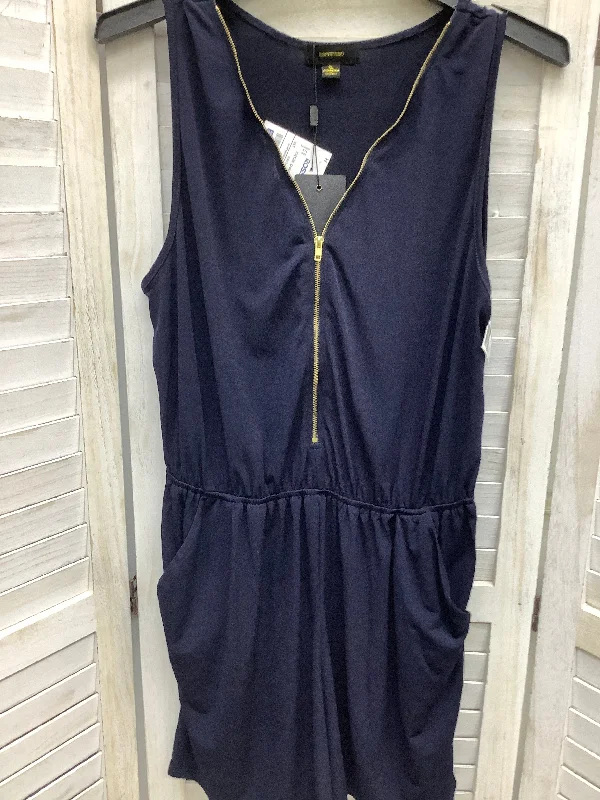 Final Markdown Navy Romper Espresso, Size Xl