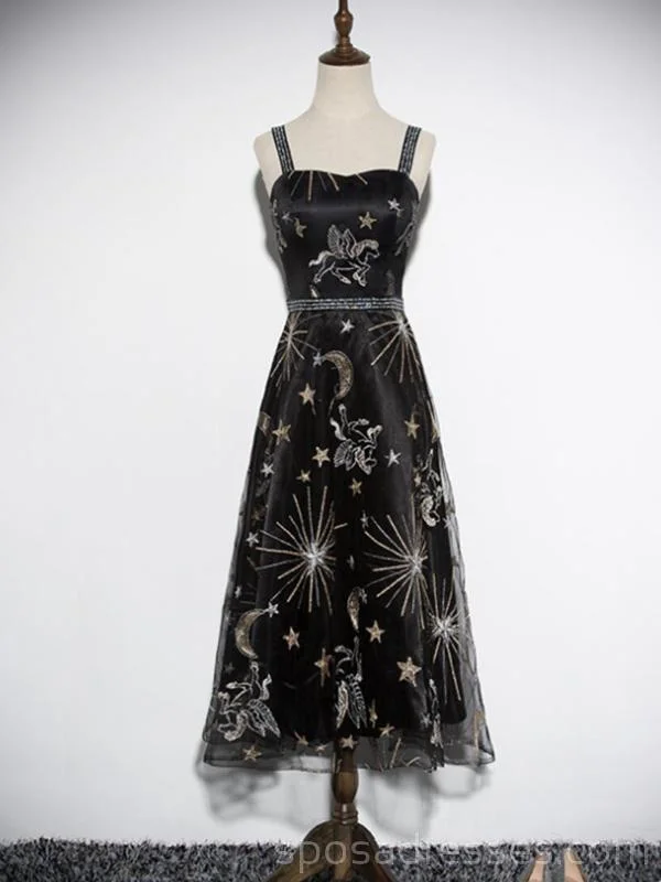 Reduced Prices Straps Black Sequin Unique Cheap Homecoming Dresses Online, Cheap Short Prom Dresses, CM769