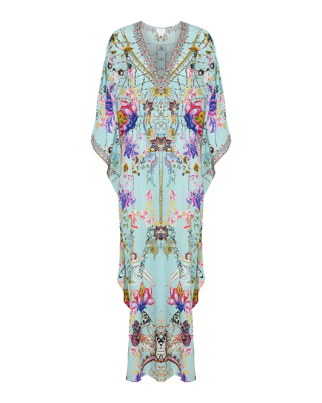 Instant Discount Gathered Waist Kaftan | Love Web