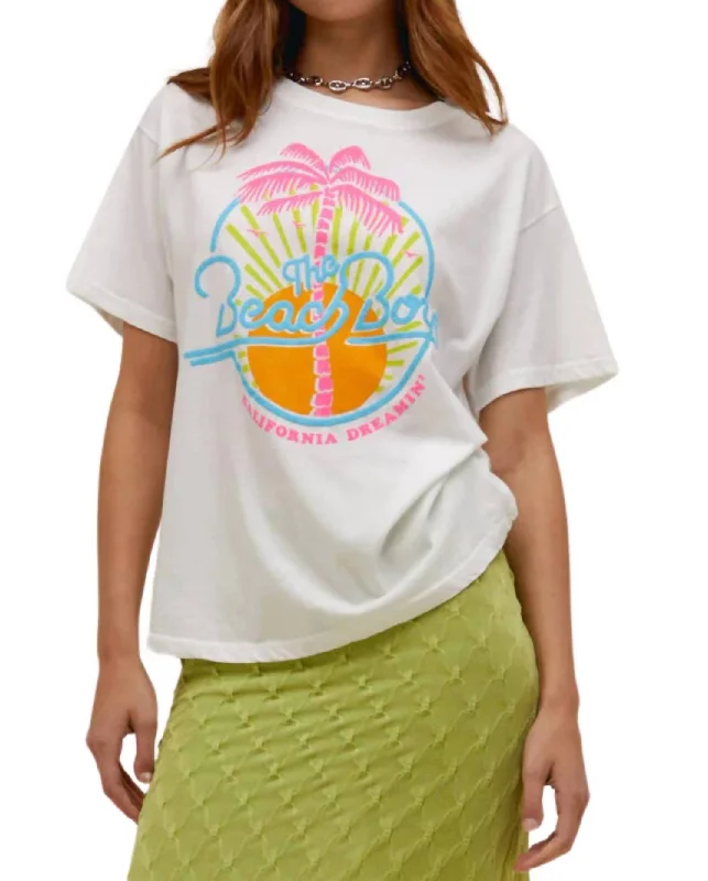 Hurry In Beach Boys Dreamin' Tee In Vintage White