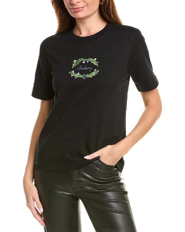 Great Deals Burberry Thistle Logo T-Shirt