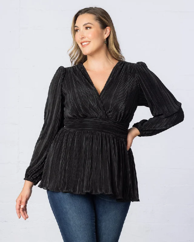 Overstock Sale Pleated Perfection Tunic Top
