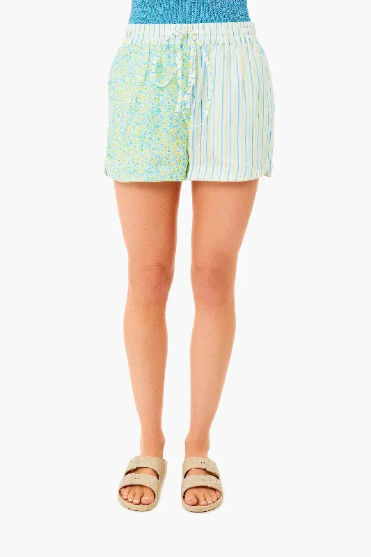 Discount Mania Painted Ditsy Floral And Multi Pinstripe The Charlie Short