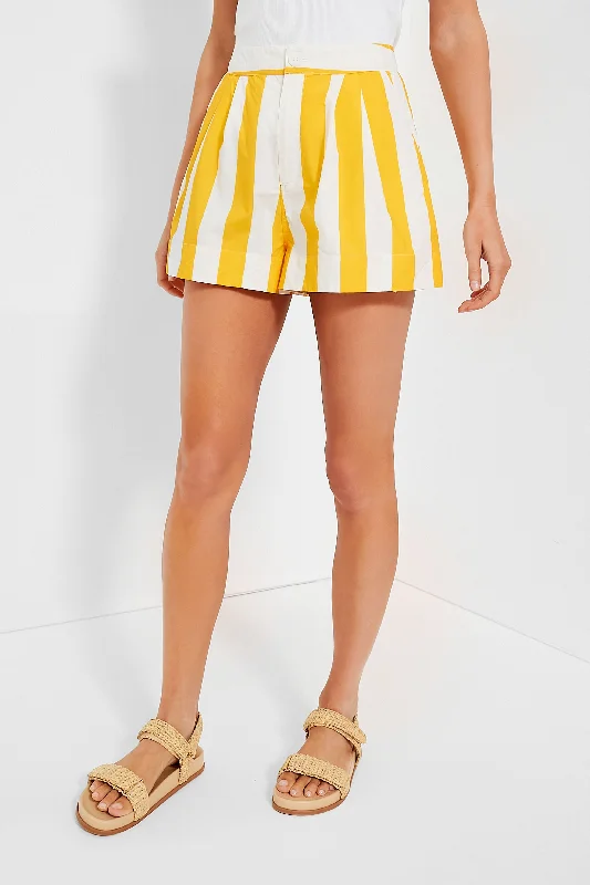 Fantastic Deals Tangerine Cabana Stripe Walker Shorts